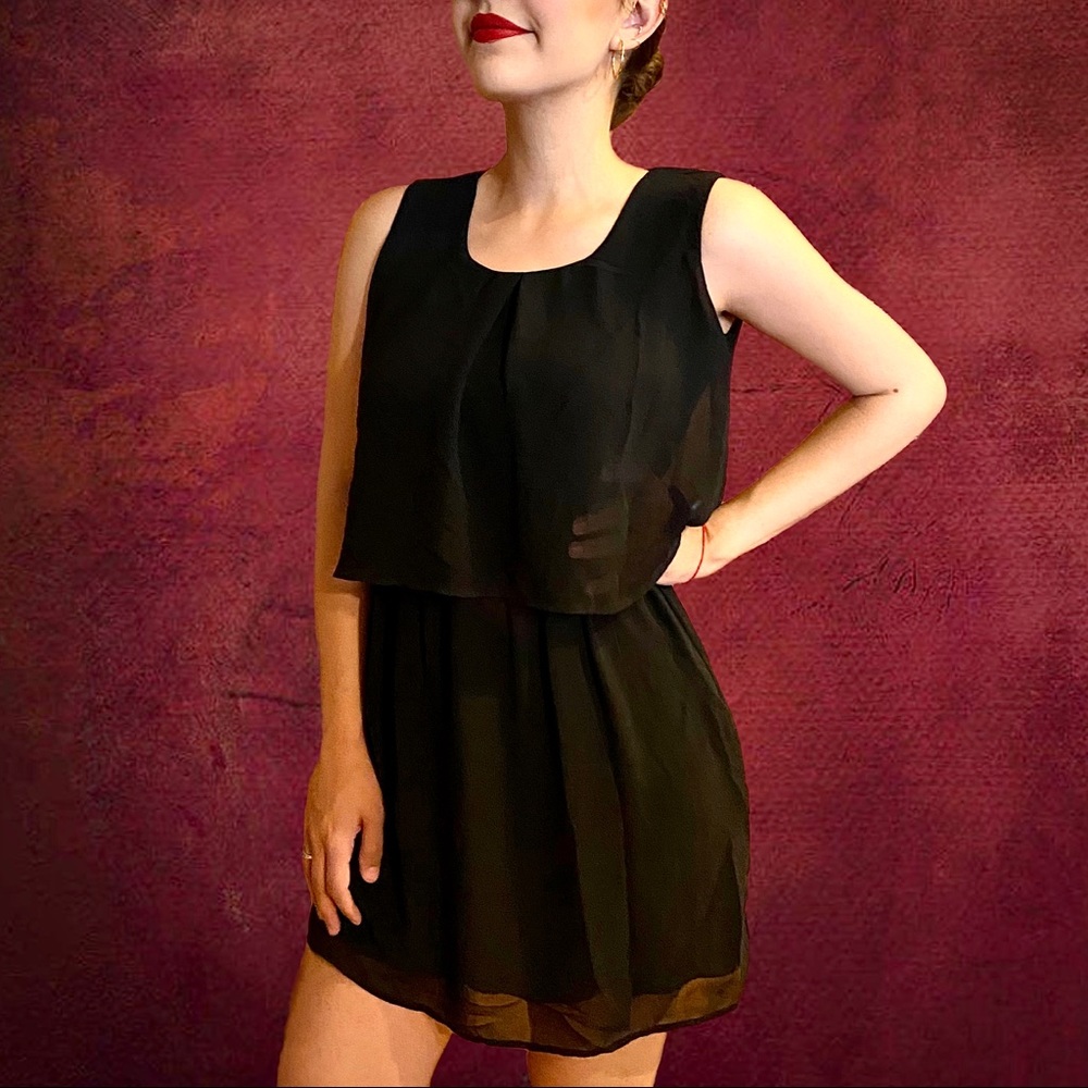 Sweet Storm Medium Lace Back Little Black Dress
